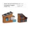 Fruit Fence Simulation Tree Water Grass House Micro Scene Model Ornament