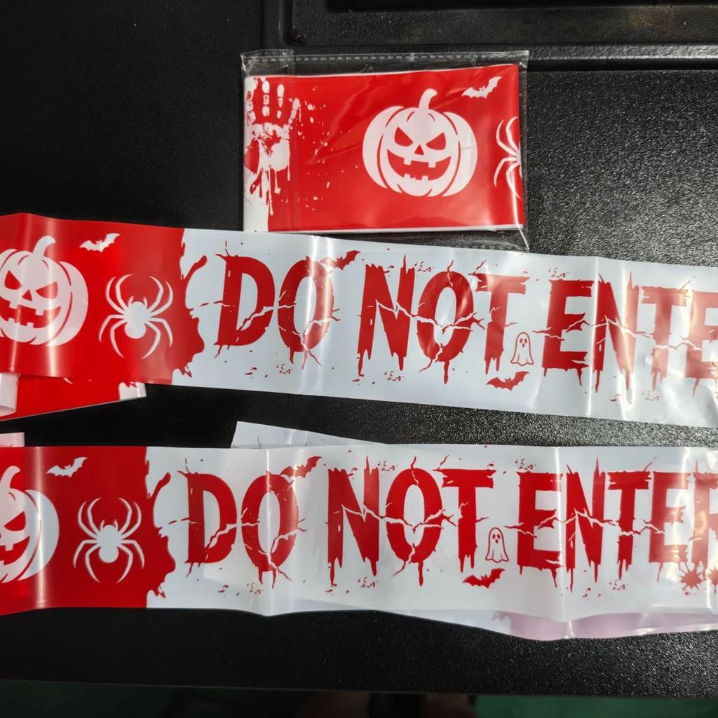 Halloween Haunted House Barrier Tape for Decorations