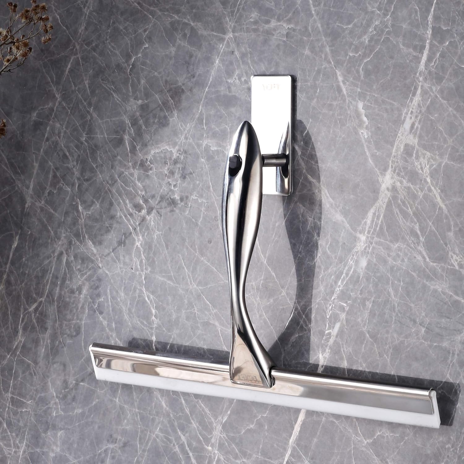 

All-Purpose Shower Squeegee for Showers,Bathroom, Window and Car Glass,Heavy Duty Stainless Steel,10 ,10 Inches