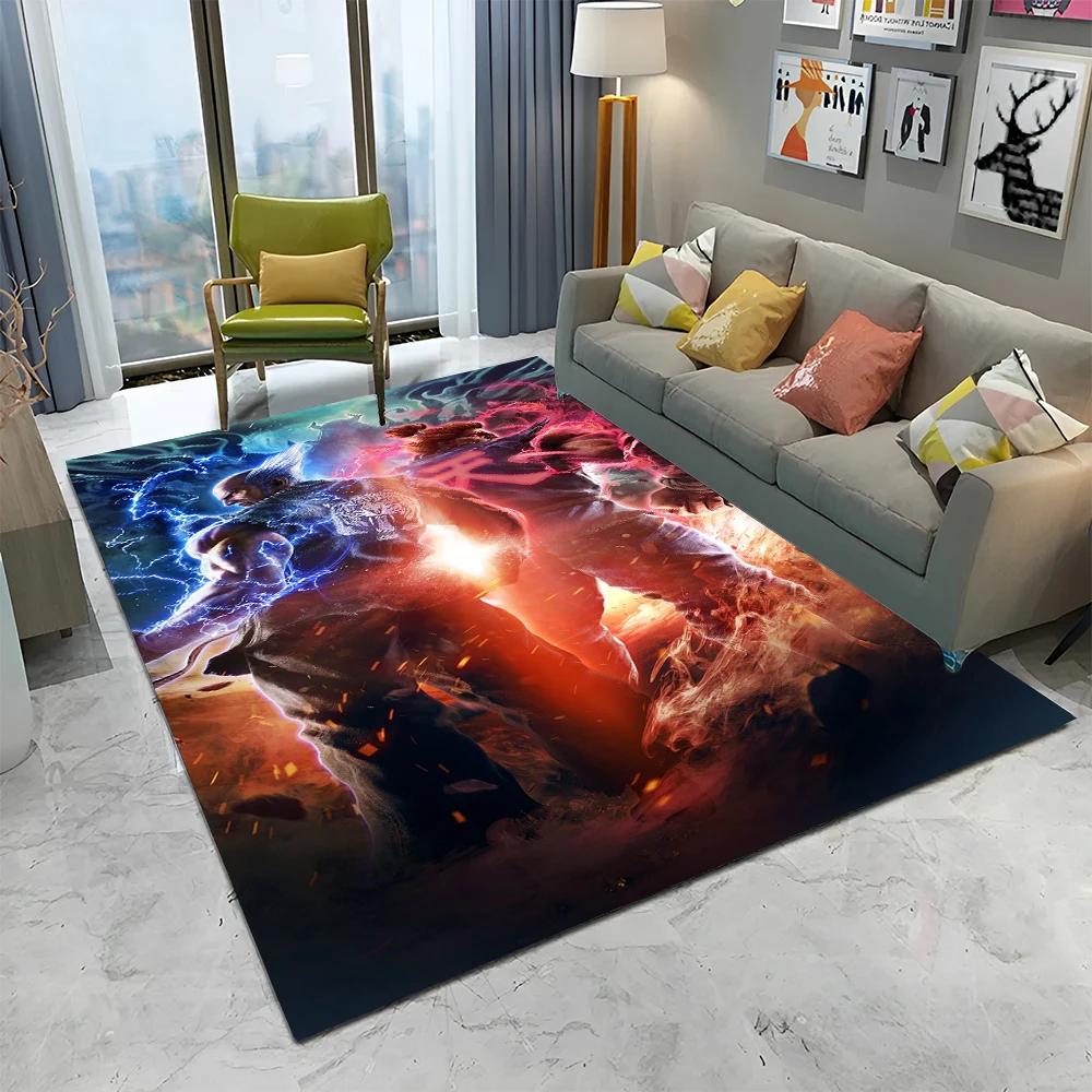 Street Fighter Retro Game SF Gamer Carpet Rug for Home Living Room Bedroom Sofa Doormat Decor,kids Area Rug Non-slip Floor Mat