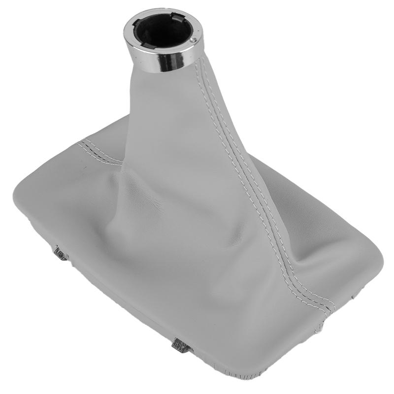 Gear Shift Knob Boot Dust Cover Gaiter Gray PU Leather Fit for Mercedes Benz C Class W204 E Class W212 GLK X204 2009 2010 2011