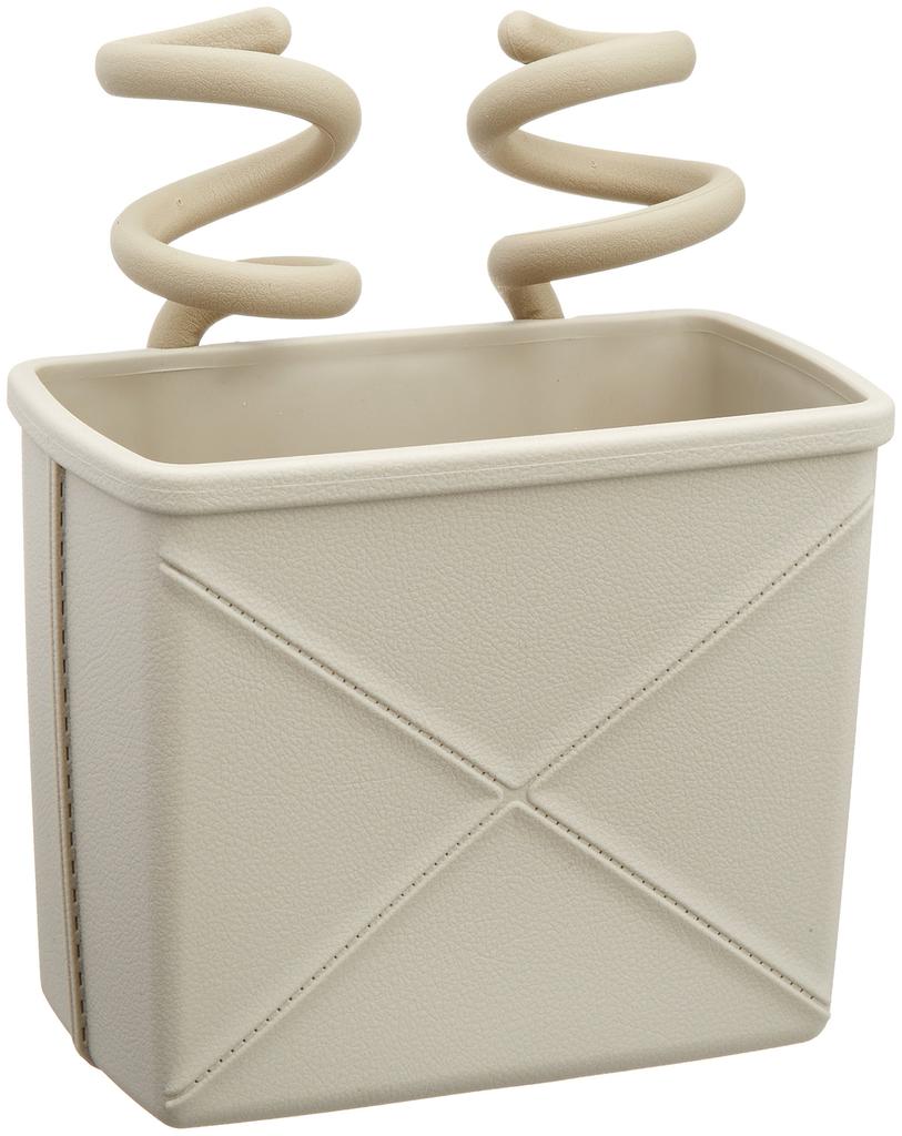 Yawata Kasei Sceltevie Grace MANO (Grace Mano) Type B (rectangular) Storage Box with Handle, Beige, 16.1 X 10.4 X H13.6 Cm, Made In Japan.