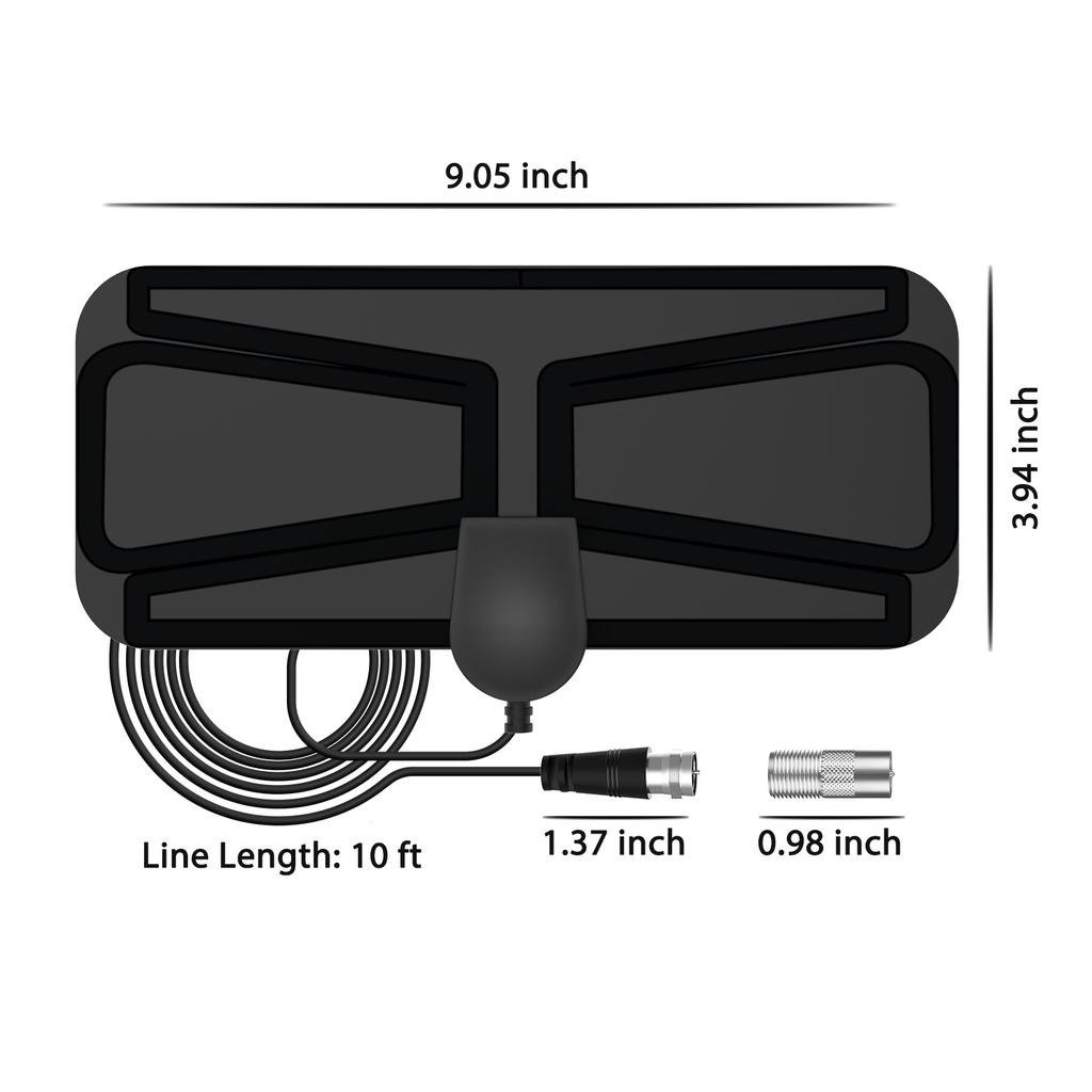 2026 HDTV antenna with butterfly pattern for your TV. High-definition digital TV antenna.