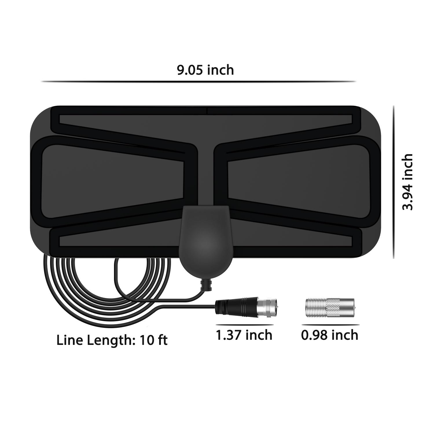 

2026 HDTV antenna with butterfly pattern for your TV. High-definition digital TV antenna.