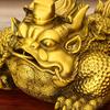Golden Ornament Pure Copper Emperor - Toad Home Office Store Desktop Decoration Brass Three-Legged T