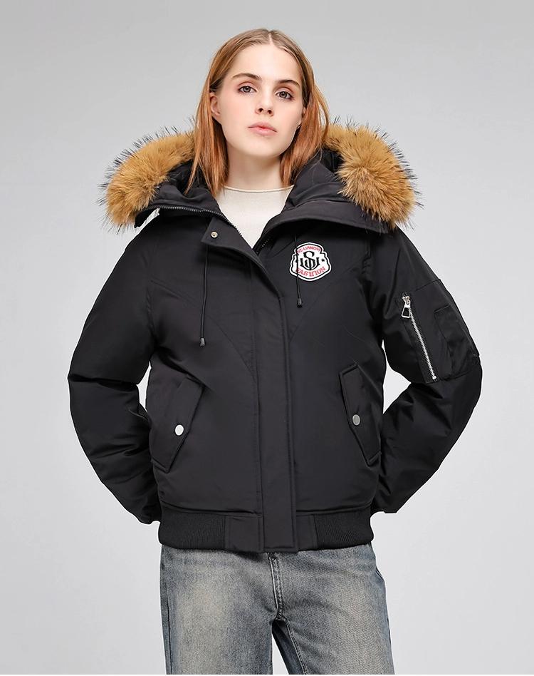 Women's Casual Loose Thickened Warm Jacket With Fur Collar