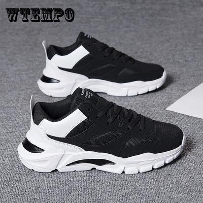 Summer Breathable Deodorant Dad Shoes Men's Shoes All-match Sports and Leisure Running Mesh All Black Tide Shoes