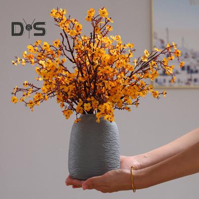 HOW-E Simulation Gypsophila, handgefertigt, realistische Kunstseidenblume, lebensechte gefälschte Schleierkraut für den Innenbereich
