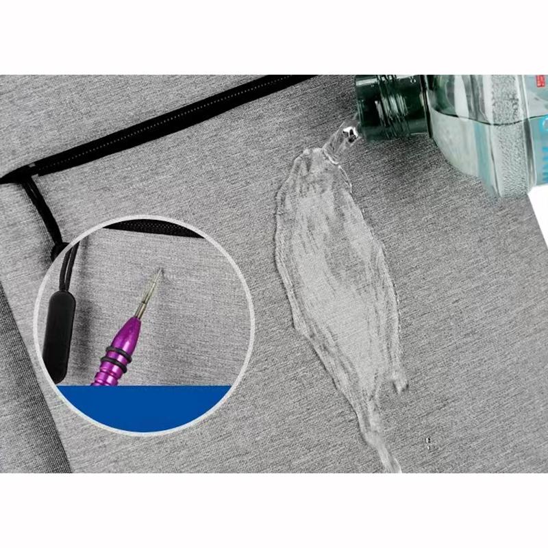 Trendy Oxford Cloth Versatile Backpack Black Grey Blue Red School Student Backpack Washable Business Rucksack