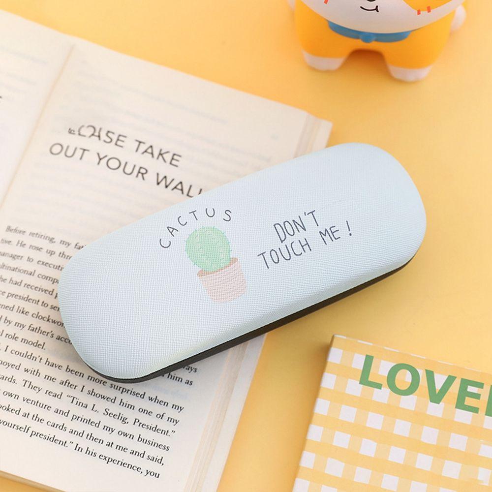 Bag Cartoon Square PU Leather Eyeglass Hard Box Glasses Box Reading Glasses Case Spectacle Case