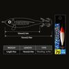 1Pc 75mm 5.5G New Luminous Wood Shrimp Floating Squid Bait Artificial Bait Rocket Squid Wood Shrimp Lure Sea Fishing Lure