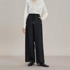 Qiushui Yiren Women's Acetate Loose Straight Casual Pants