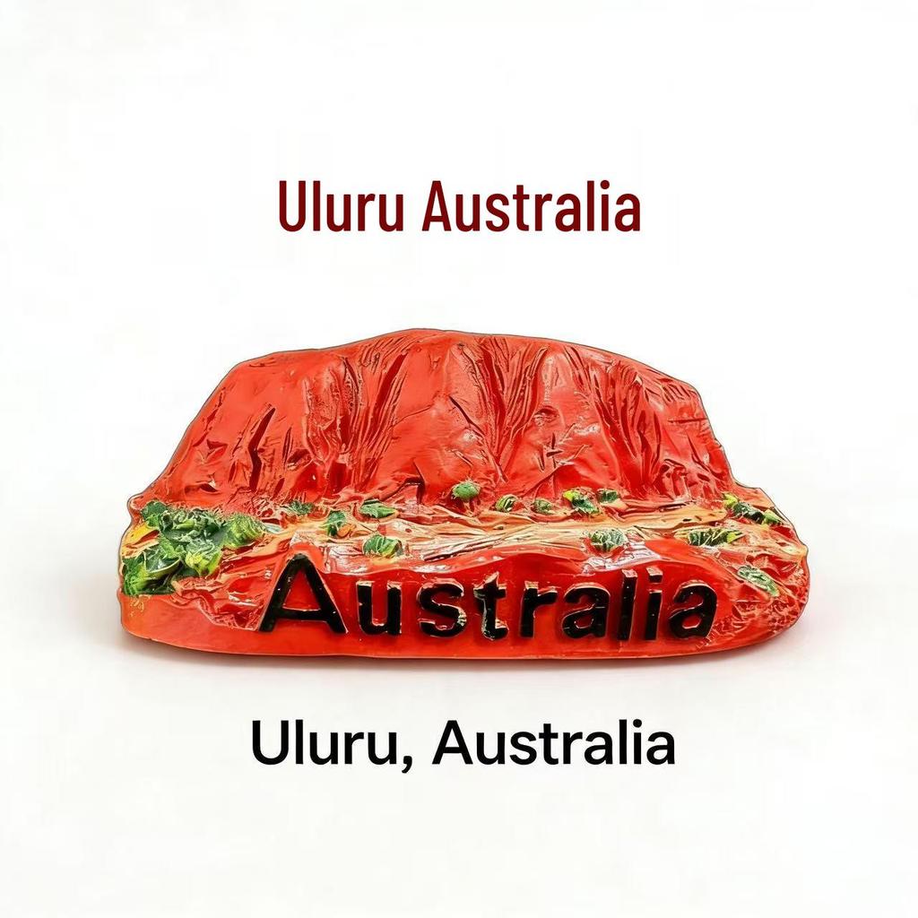 Australia Sydney & Melbourne 3D Landmark Fridge Magnet - Creative Tourist Souvenir