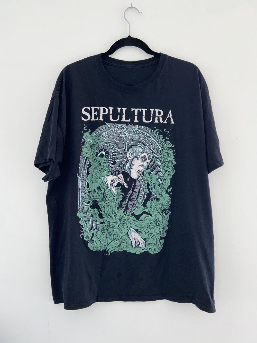 Sepultura metal band vintage black tee shirt S-5XL QT3507 S