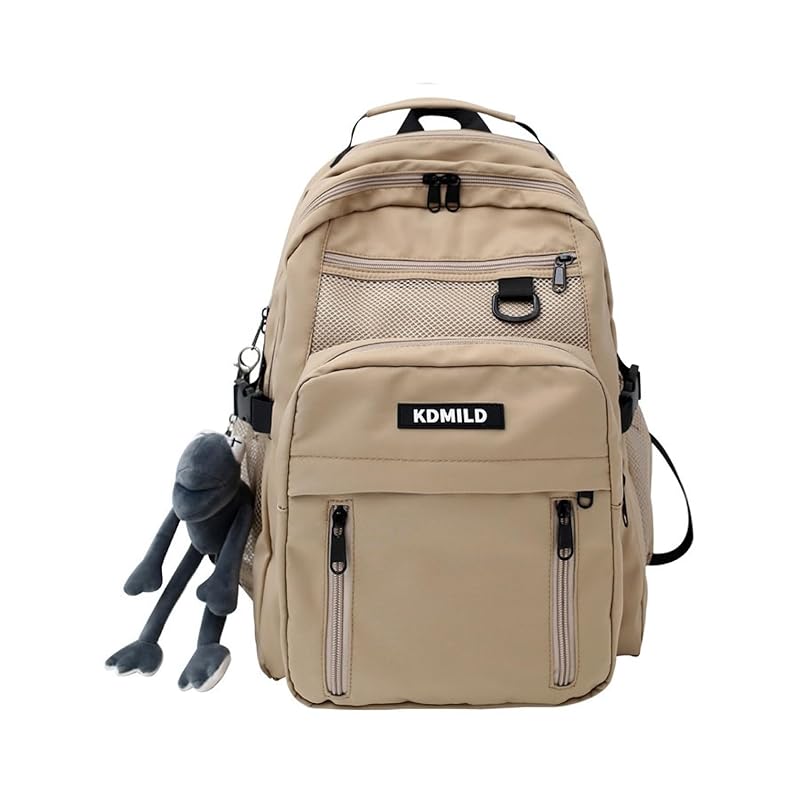 

[QuesLete.] backpack unisex rucksack waterproof large capacity laptop A4 size lightweight Less tiring bag casual backpack Commuting to school commute