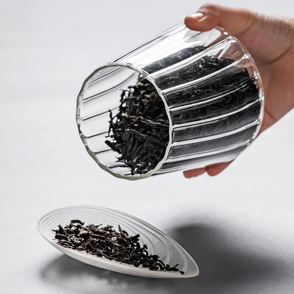 Leakproof Glass Sugar Container Transparent Grain Storage Canister Coffee Canister  Food