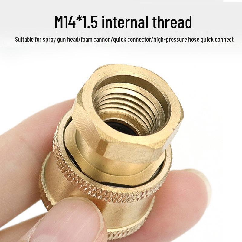 Foam Pot Adapter & Quick Connect Spray Nozzle with Fan-Shaped Water Gun and Copper Connector