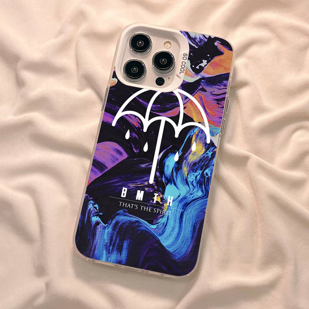 Bring Me The BMTH Horizon Phone Case Color Silver Shell For lPhone 17 16 16e 15 14 13 12 11 Pro Max Plus