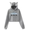 New Astro Bot Pullover Girls Casual Cat Cropped Hoodies Female Long Sleeve Sweatshirts Crop Top Women's Hoodie Sexy Tops