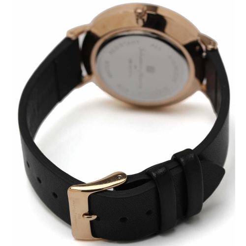 Salvatore Marra Watch, Italian Brand, Unisex, Quartz Movement, Calendar, SM15117L (Rose Black)