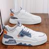 Young men's shoes low top sports shoes new breathable lace-up student trend all-match non-slip wear-resistant casual board shoes