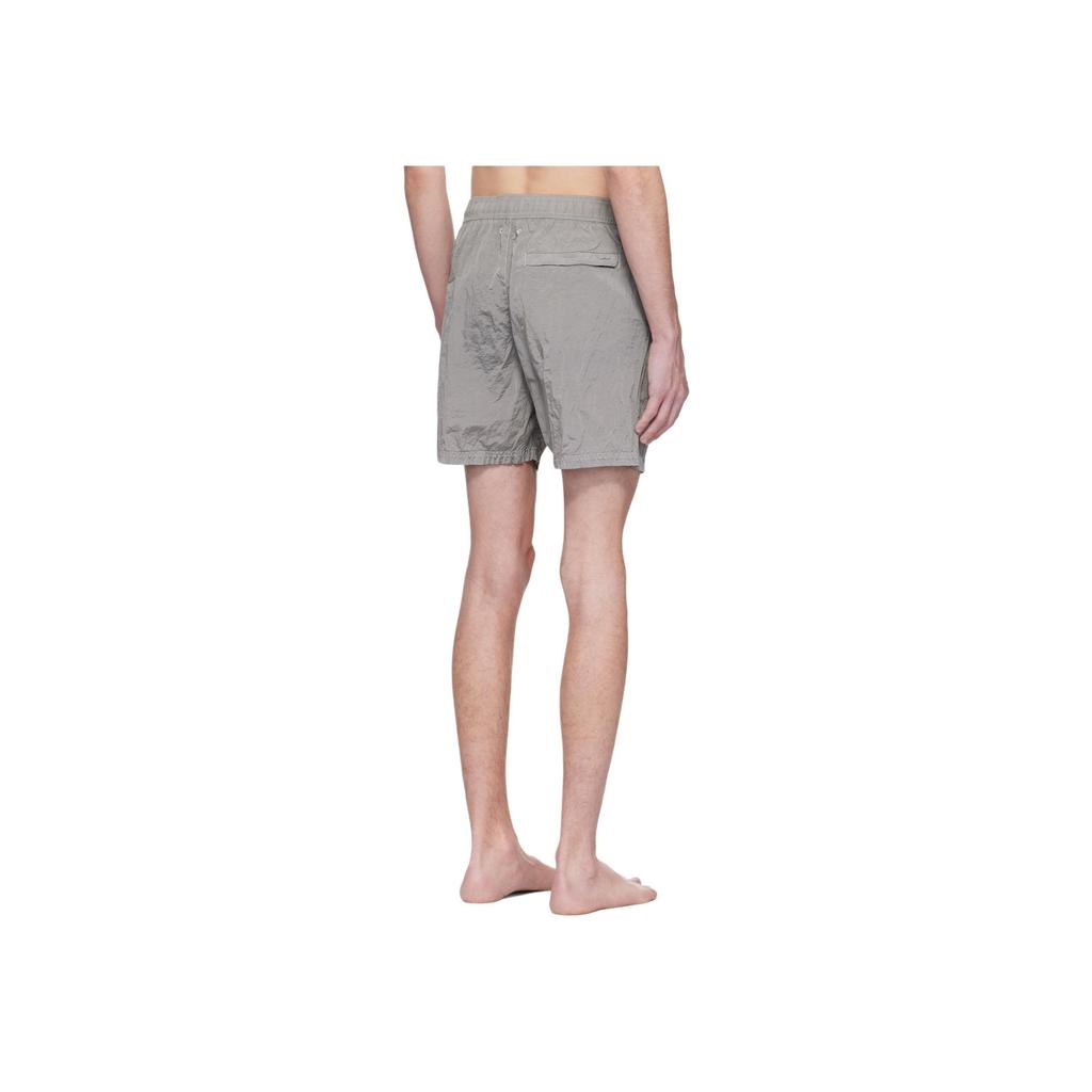 STONE ISLAND Solid Logo Elasticated Swim Shorts Men Swimwear Gray K1S15B1000-09S0043-V0061