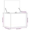 VidaXL Storage Box Sonoma Grey 60x42x46 Cm Engineered Wood 840658