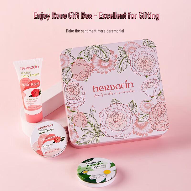 Herbacin Kamille Rose Hand Cream Gift Set