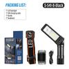 Rechargeable Camping LED Flashlight Work Light with Headband and Hook Headlamp Waterproof 6 Lighting Modes Suitable Night Work