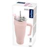Thermosbecher, Stahl, pink, mit Griff, TERMO, 1,2 l