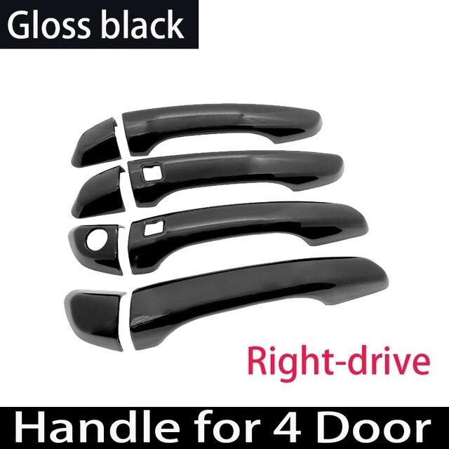 Carbon Fiber Exterior Door Handle Cover For Hyundai Elantra Avante AD 2016 2017 2018 Chrome Black Trim Car Accessories