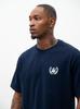 Jigga Wear Laurel Men's Navy Blue Oversized Short Sleeve T-Shirt M