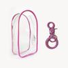 Colorful Transparent Protector Case Organizer Box for 17cm Labubu V3 Dolls Outdoor Display Bag With Keychain Doll Accessories