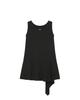 Miseki Seoul Billow Sheer Sleeveless One Piece Black