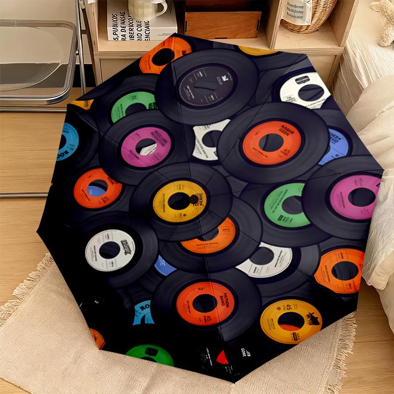 1PC Turntable Automatic Umbrella - Suitable Travel Outdoor Portable Umbrella Birthday Gift Daily Essentials