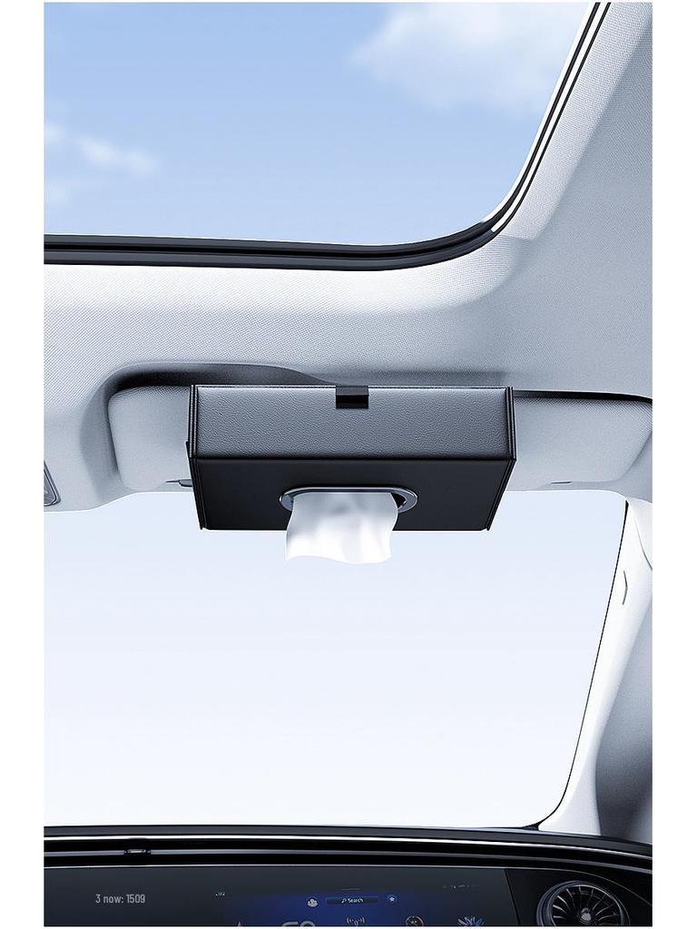 Car Sun Visor Tissue Box - Hanging Tissue Bag for Car Roof