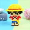 Anime One Piece Luffy Zoro Ace Mini Brick Building Blocks Toys