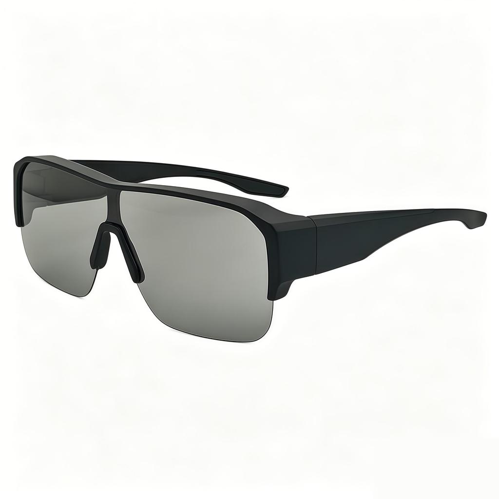 Polarized Anti-UV Clip-on Sunglasses for Prescription Glasses - Ideal for Driving & Sports Cycling.