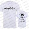 Men T-Shirt Motorcycles Evolution ECG Graphic Y2k Tops Funny Hip Hop Streetwear Two-sided Short Sleeve Tees Oversized Clothing