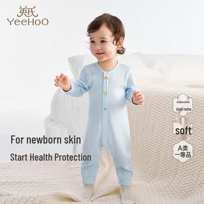 Unisex Long-Sleeve Anti-Mite Baby Romper