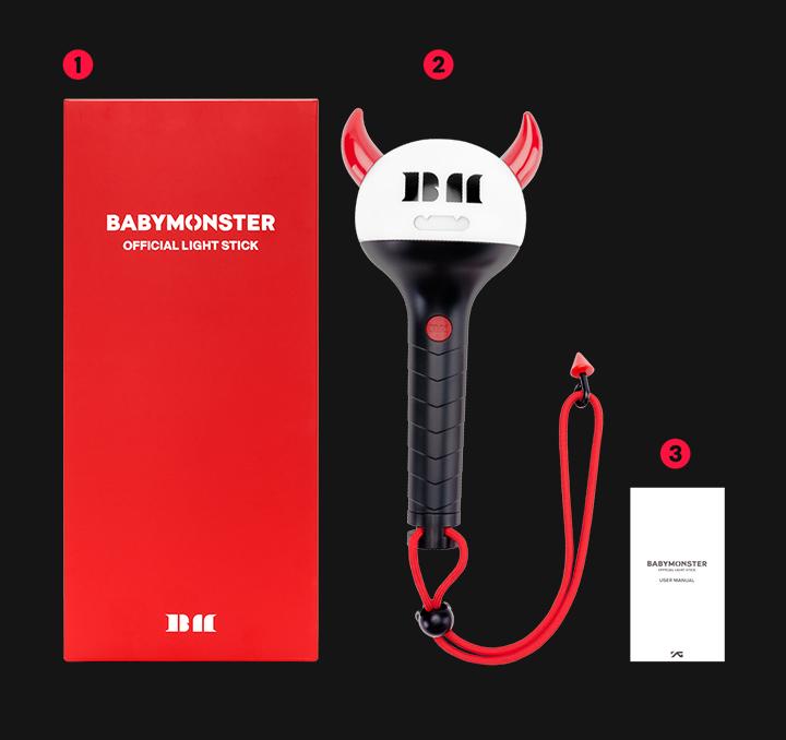 BABYMONSTER OFFIZIELLER Leuchtstab (Oberlicht)