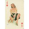 Custom Aluminum Tin Sign Art - Vintage Playing Cards and Women Wall Decor