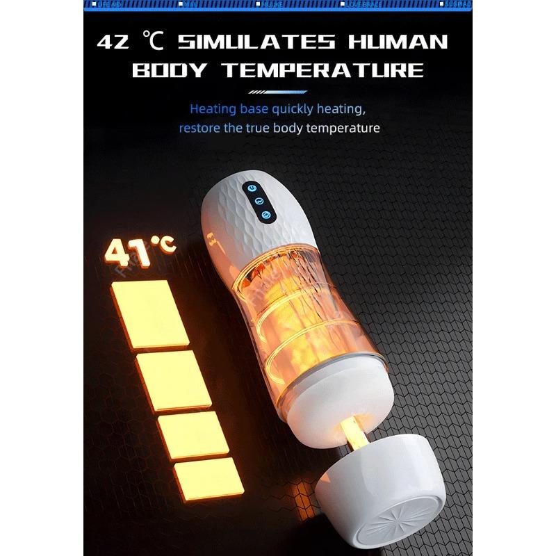 Automatic Sucking Sex Toy Male Masturbator Cup Vibration Blowjob Machine Heating Masturbation Adult for Men Masturbate Supplies