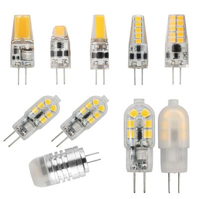 2PCS/LOT Mini Led Bulb G4 Crystal Lamp Chandelier 12V 1W 2W 3W No Strobe Warm White Light Can Replace 20W Halogen Lamp