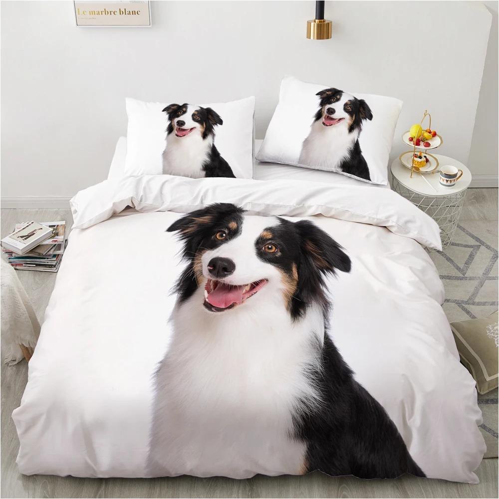 Animal Lie Down Bedding Set,Boy&Girl Duvet Cover Pillow Case Gift, Home Bedroom Quilt Set Large King 260x220cm