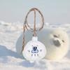 Cute Pudding Little Seal Plush Neck Hanging Earphone Case Coin Purse Cartoon Girlfriends Mini Bag Sweet
