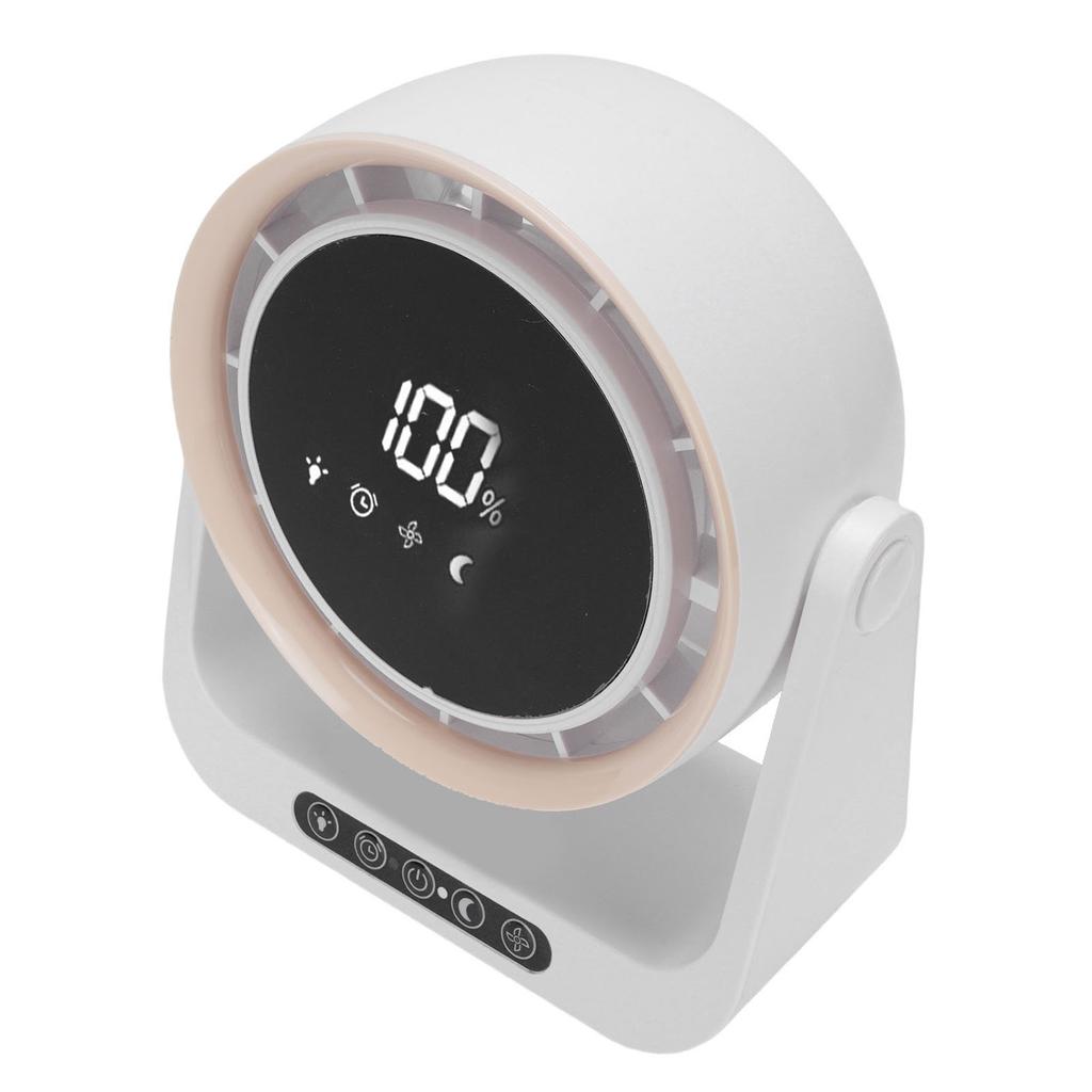 Desk Fan with Digital LED Display Personal Wall Mounted Table Fan 6 Inch for Home Office 5 Wind Speed
