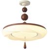 French Retro Cream Ceiling Light - Full Spectrum Eye Protection Chandelier for Bedroom or Study.