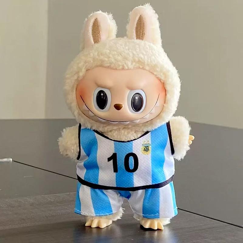 Labubu Plush Doll Clothes Plush Doll Changing Clothes Dolll Clothes Suit Cartoon Cute Clothes Dolls Accessories Gift