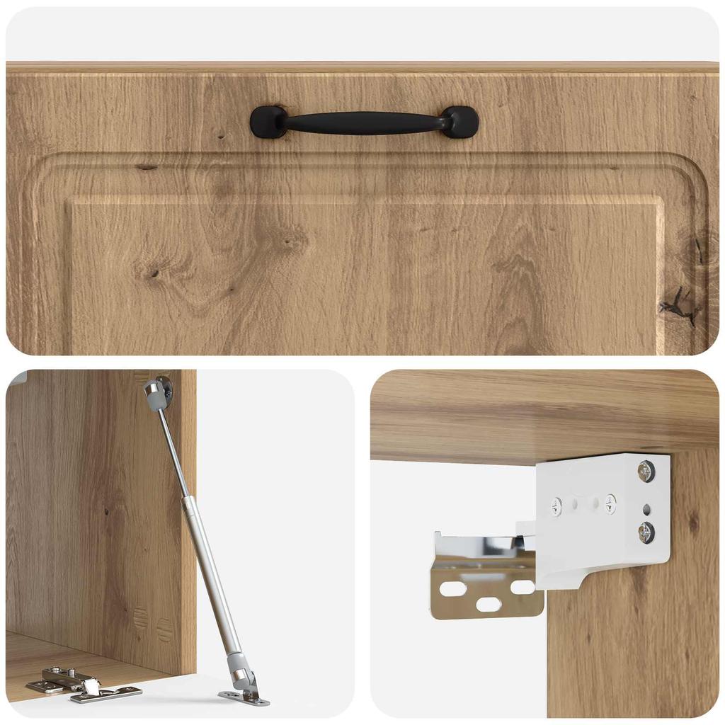 Wall Mounted TV Cabinet Artisan Oak 98 x 31 x 30 cm
